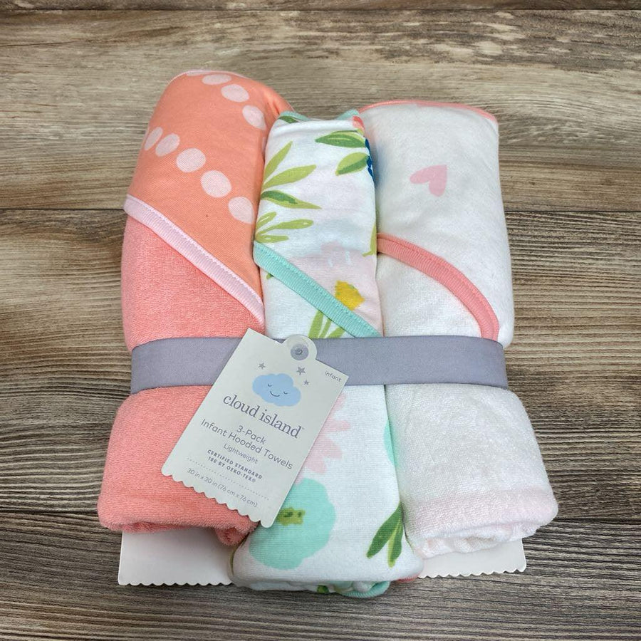 NEW Cloud Island 3pk Hooded Towels - Me 'n Mommy To Be