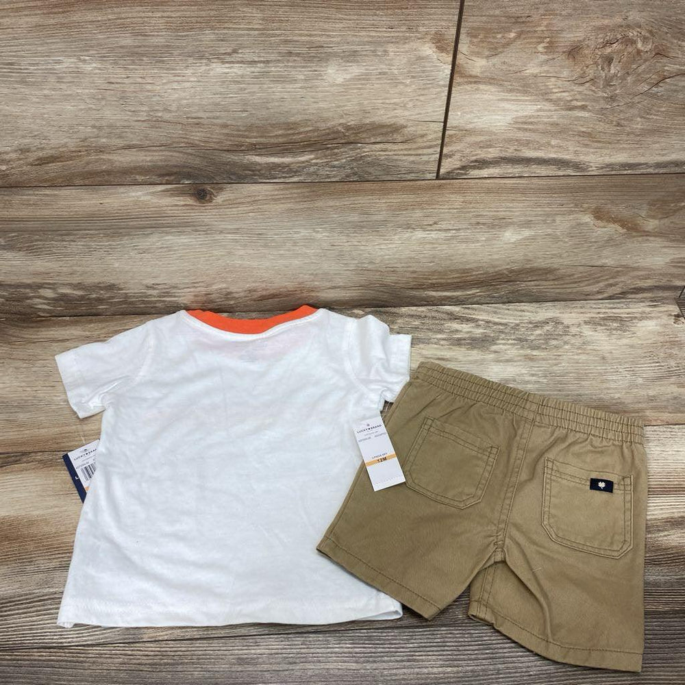 NEW Lucky Brand 2pc Shirt & Shorts sz 12m - Me 'n Mommy To Be