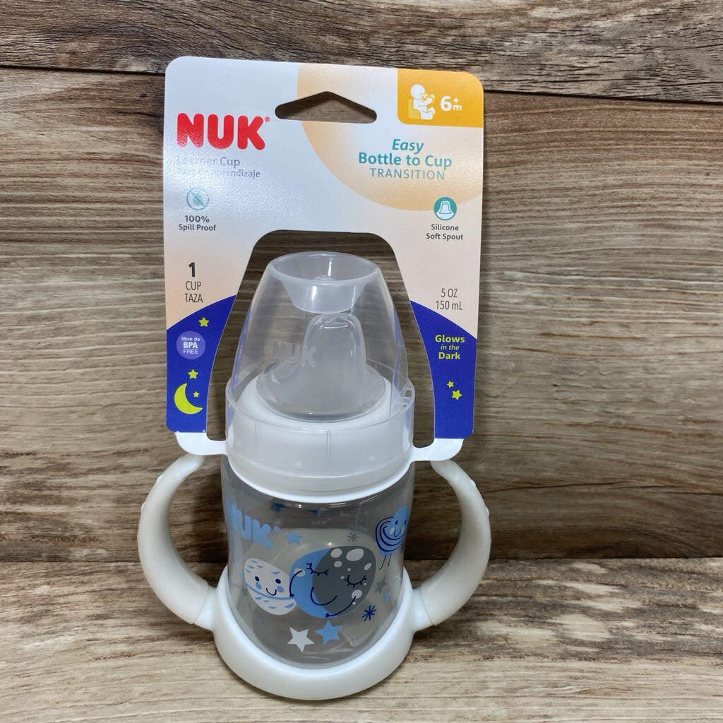 NEW NUK Learner Cup Glows In The Dark 5oz - Me 'n Mommy To Be