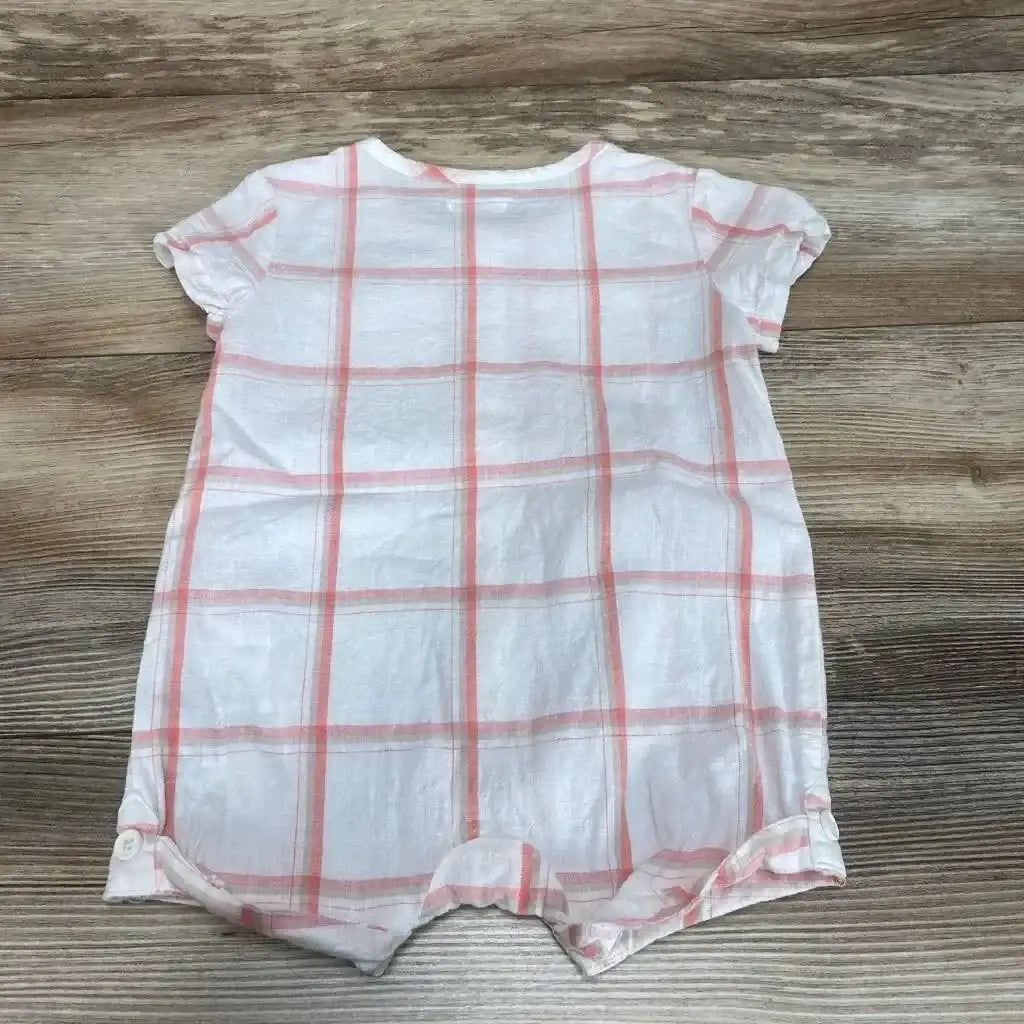 Cat & Jack Plaid Shortie Romper sz 3-6m - Me 'n Mommy To Be