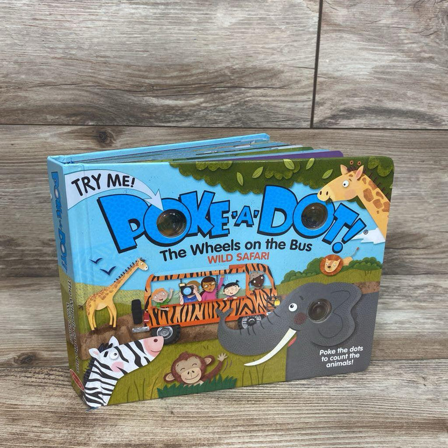 Poke-a-Dot: The Wheels on the Bus Wild Safari Board Book - Me 'n Mommy To Be
