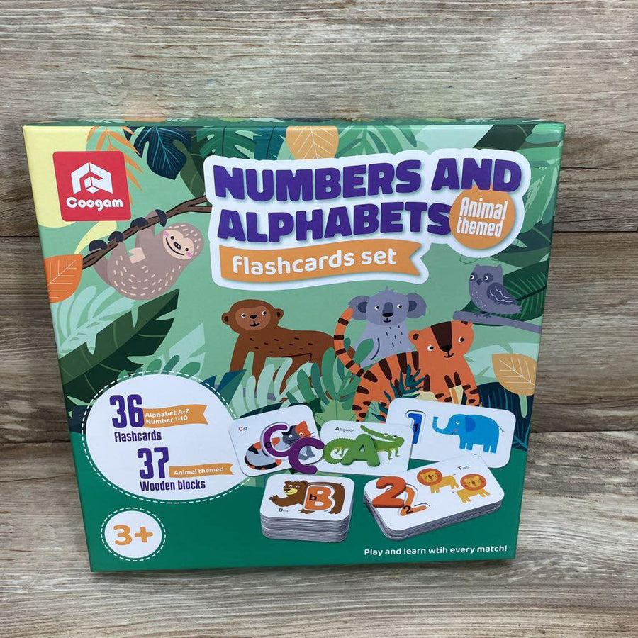 Coogam Numbers & Alphabets Flash Cards Set Animal Themed - Me 'n Mommy To Be