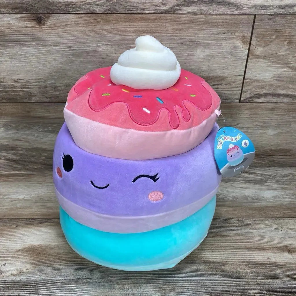 NEW Squishmallows 14" Peony Unicorn Pancakes With Whipped Cream - Me 'n Mommy To Be