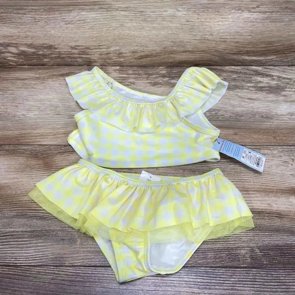 NEW Cat & Jack 2pc Gingham Bikini Set sz 4T - Me 'n Mommy To Be