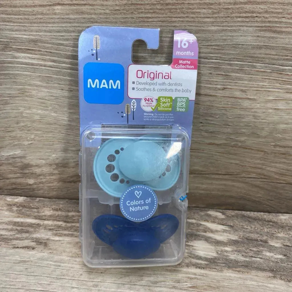 NEW MAM 2Pk Matte Collection Pacifiers - Me 'n Mommy To Be
