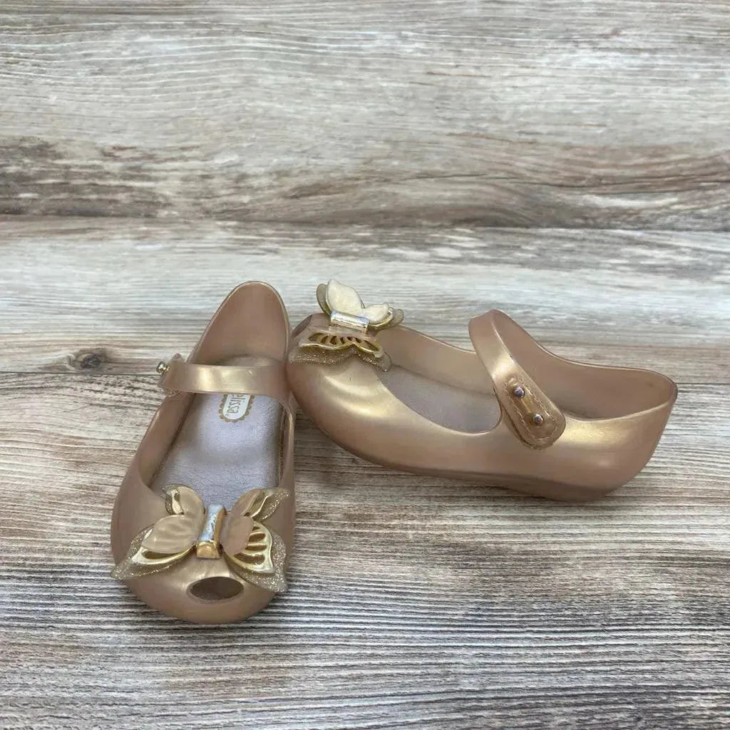 Mini Mellisa Mary Jane Butterfly Jelly Flats sz 7c - Me 'n Mommy To Be