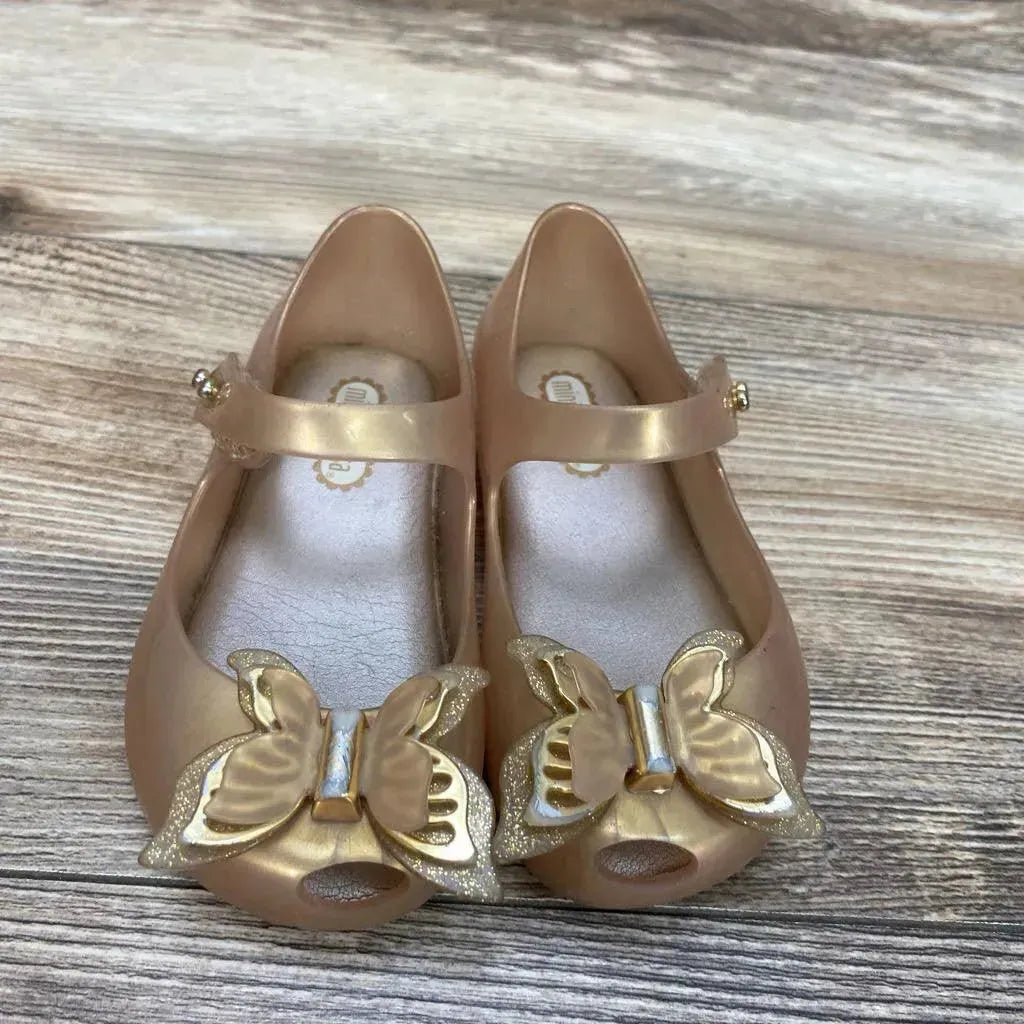 Mini Mellisa Mary Jane Butterfly Jelly Flats sz 7c - Me 'n Mommy To Be