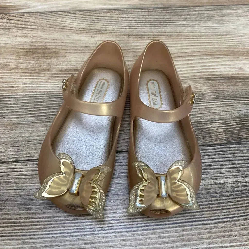 Mini Mellisa Mary Jane Butterfly Jelly Flats sz 7c - Me 'n Mommy To Be