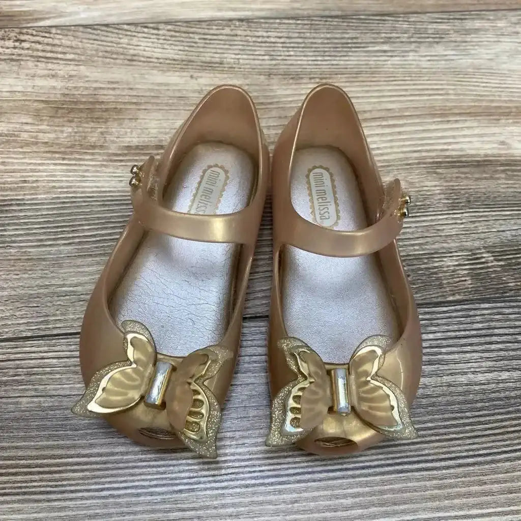 Mini Mellisa Mary Jane Butterfly Jelly Flats sz 7c - Me 'n Mommy To Be