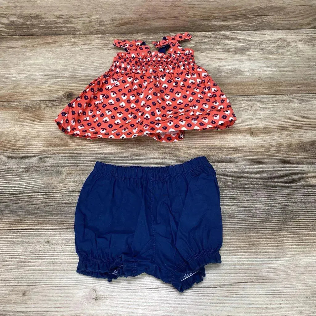 NEW Just One You 2pc Floral Smocked Top & Shorts sz 3m - Me 'n Mommy To Be