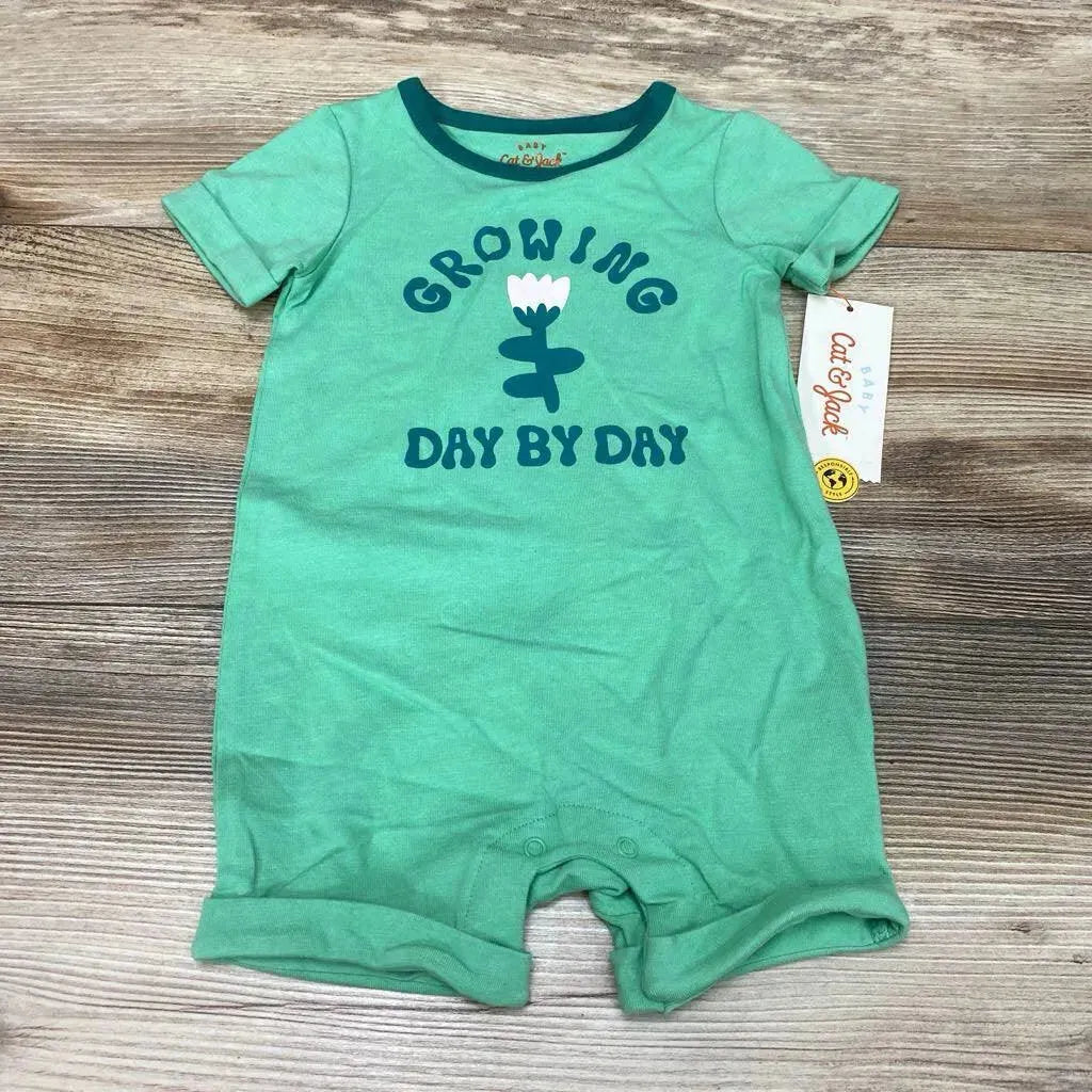 NEW Cat & Jack Growing Day By Day Romper sz 6-9m - Me 'n Mommy To Be