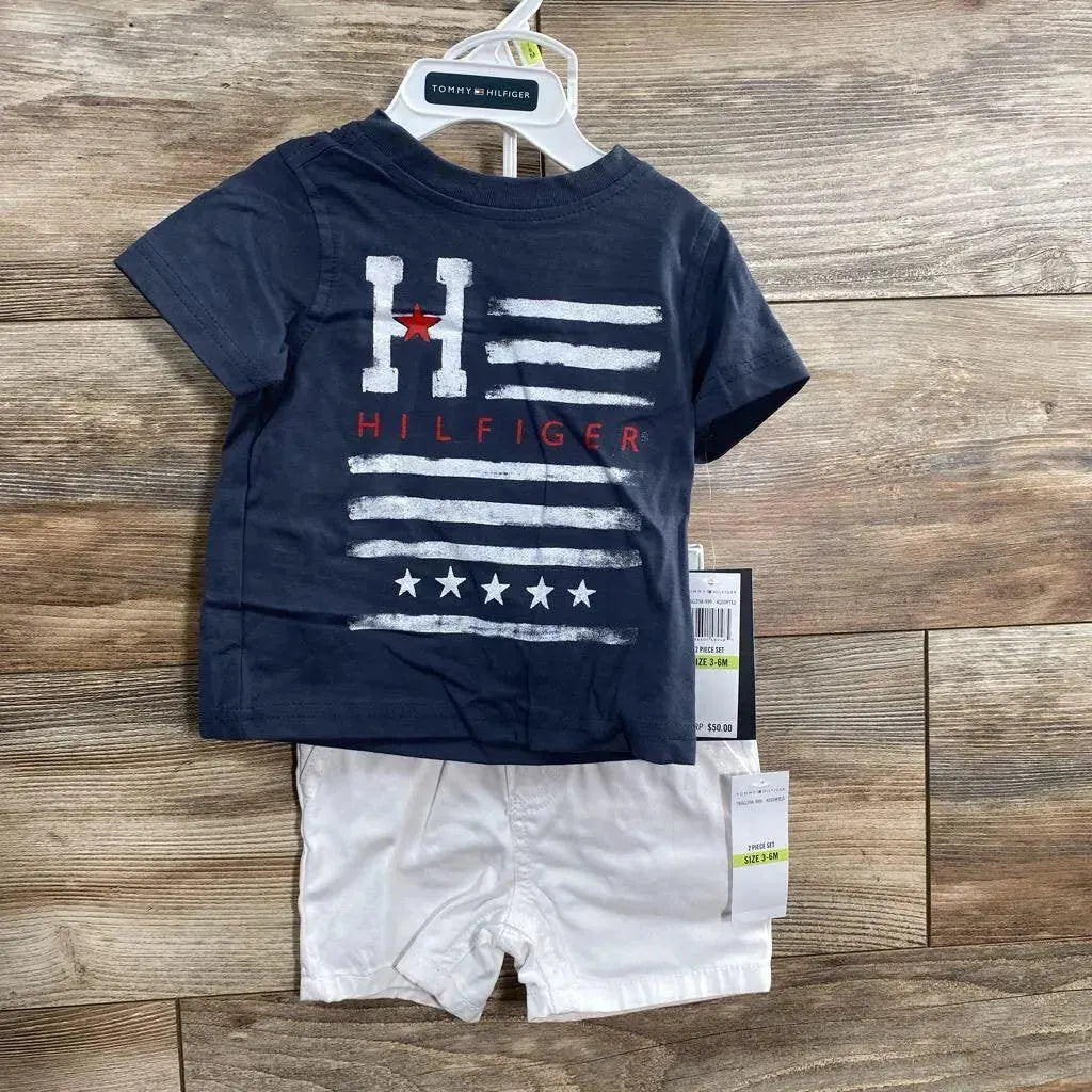 NEW Tommy Hilfiger Shirt & Shorts sz 3-6m - Me 'n Mommy To Be