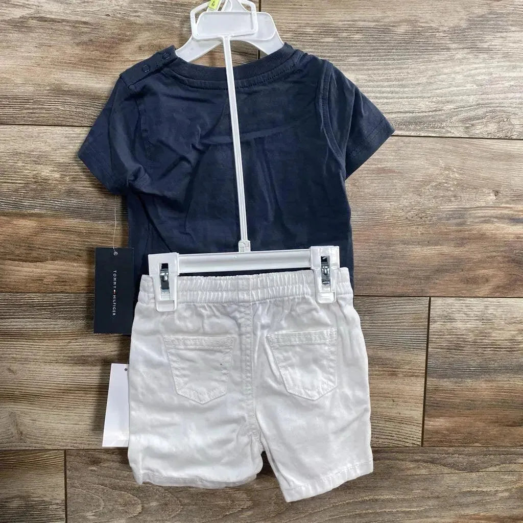 NEW Tommy Hilfiger Shirt & Shorts sz 3-6m - Me 'n Mommy To Be