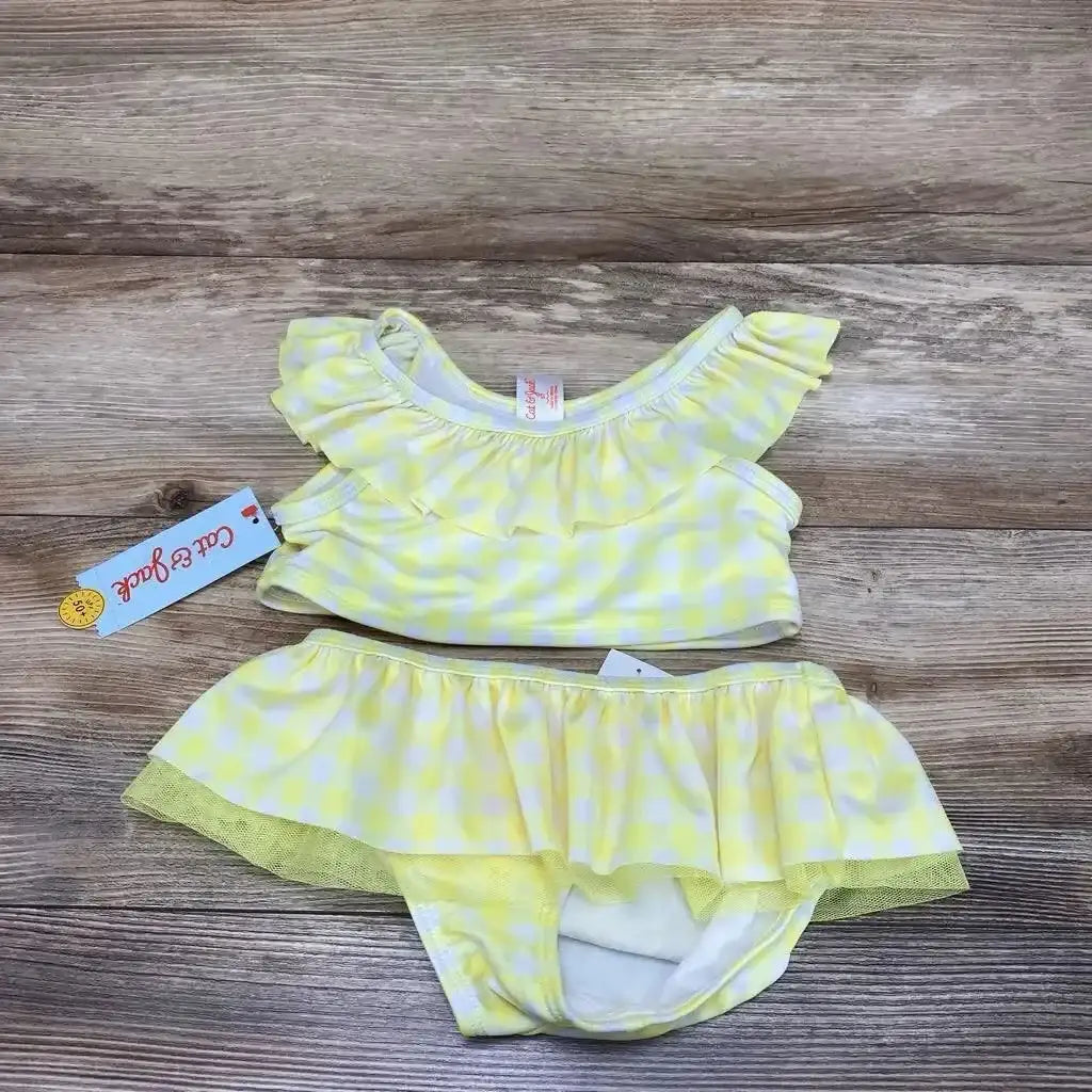 NEW Cat & Jack 2pc Gingham Bikini Set sz 5T - Me 'n Mommy To Be