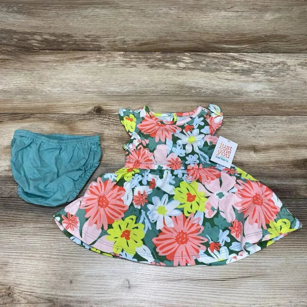 NEW Just One You 2pc Floral Dress & Bloomers sz 3m - Me 'n Mommy To Be