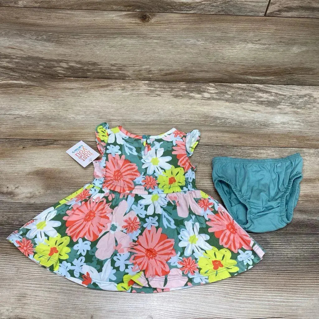 NEW Just One You 2pc Floral Dress & Bloomers sz 3m - Me 'n Mommy To Be