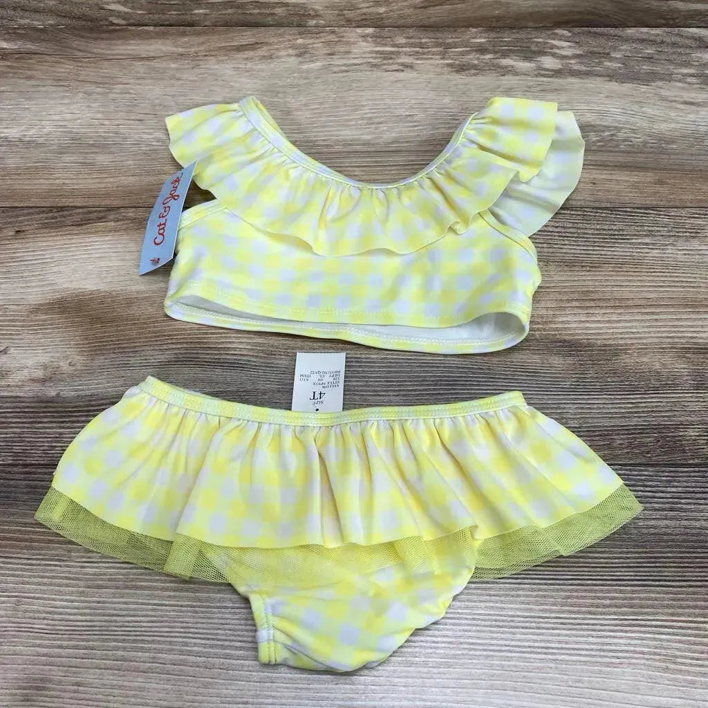 NEW Cat & Jack 2pc Gingham Bikini Set sz 4T - Me 'n Mommy To Be