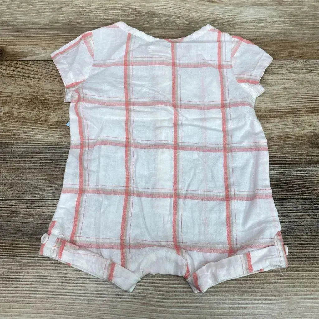 NEW Cat & Jack Plaid Shortie Romper sz NB - Me 'n Mommy To Be