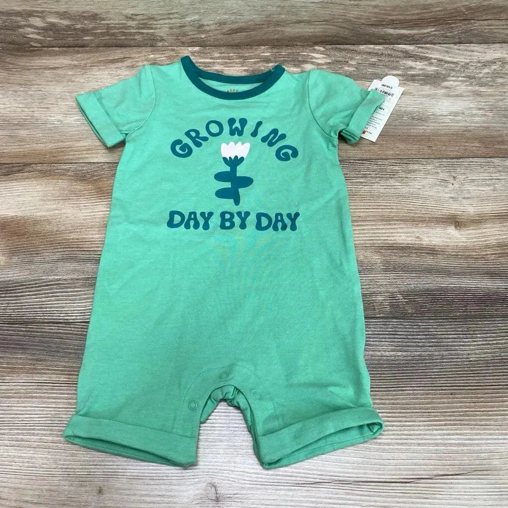 NEW Cat & Jack Growing Day By Day Romper sz 12m - Me 'n Mommy To Be