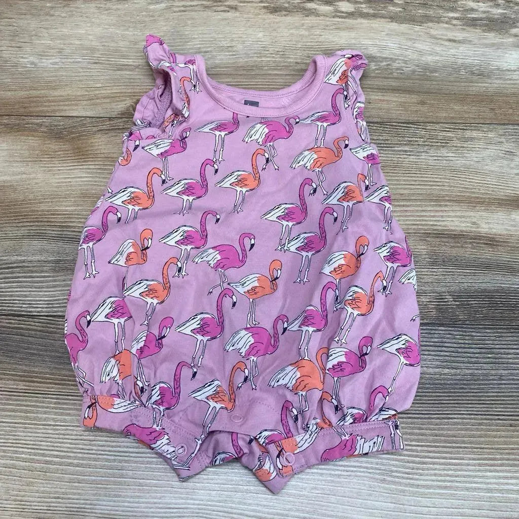 TEA Brand Flamingo Romper sz 3-6m - Me 'n Mommy To Be