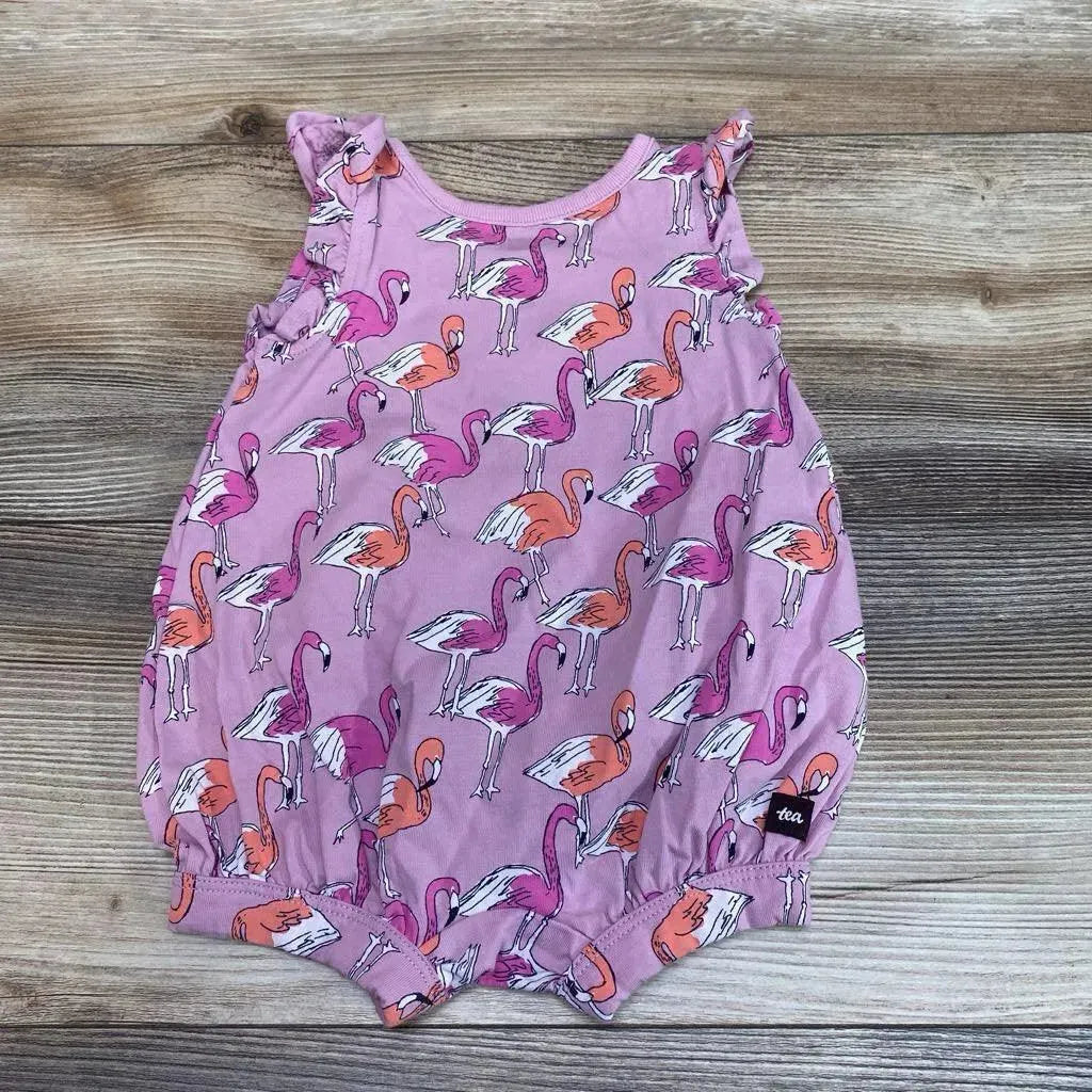 TEA Brand Flamingo Romper sz 3-6m - Me 'n Mommy To Be