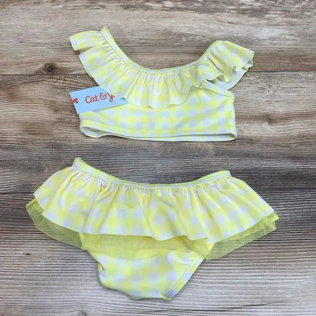NEW Cat & Jack 2pc Gingham Bikini Set sz 2T - Me 'n Mommy To Be