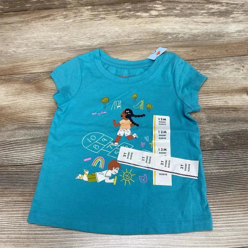 NEW Cat & Jack Hopscotch Shirt sz 12m - Me 'n Mommy To Be