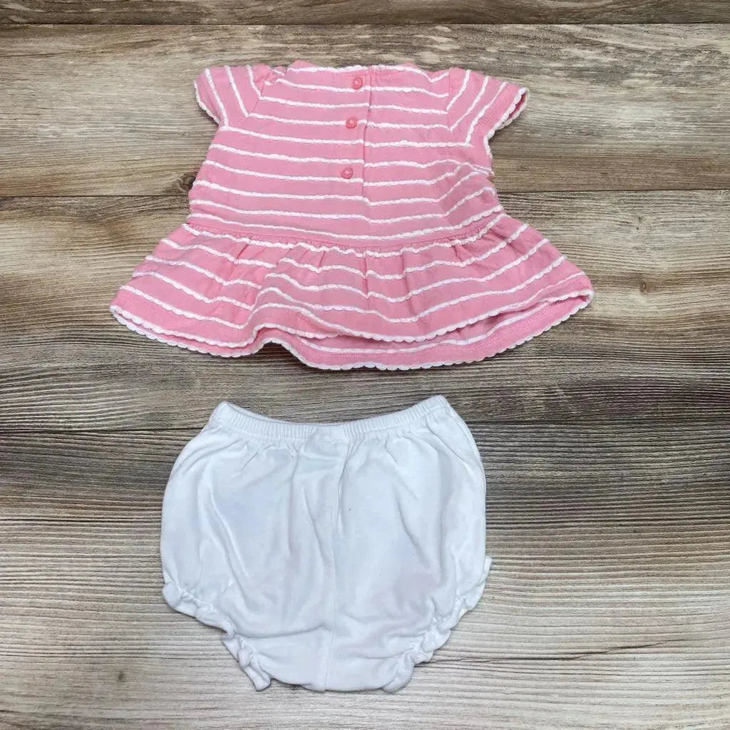 Janie & Jack 2pc Scalloped Striped Top & Bottoms sz 0-3m - Me 'n Mommy To Be