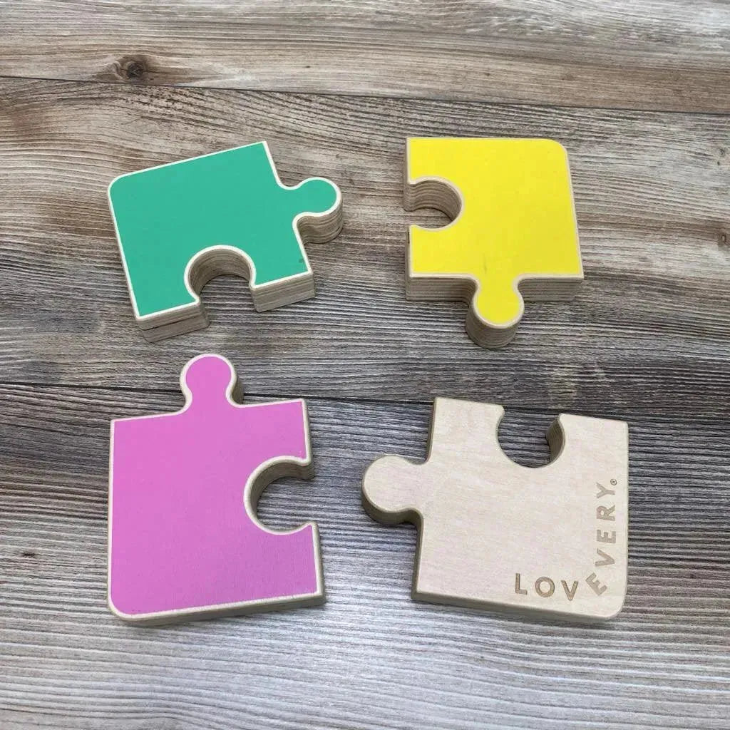 Lovevery Chunky Wooden Jigsaw Puzzle - Me 'n Mommy To Be