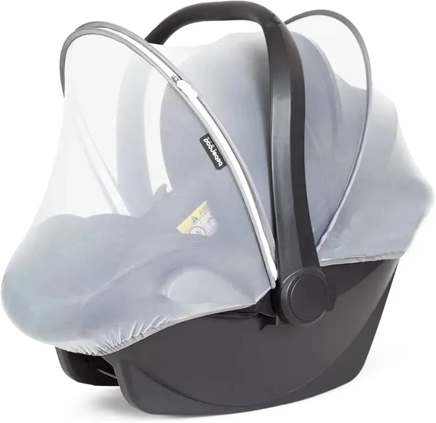 Beberoad Love Mosquito Net Universal Car Seat Tent Cover with 2-Way Zipper White - Me n Mommy To Be