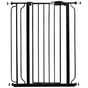 NEW Regalo Extra Tall Easy Step Metal Walk Through Baby Gate Black - Me n Mommy To Be