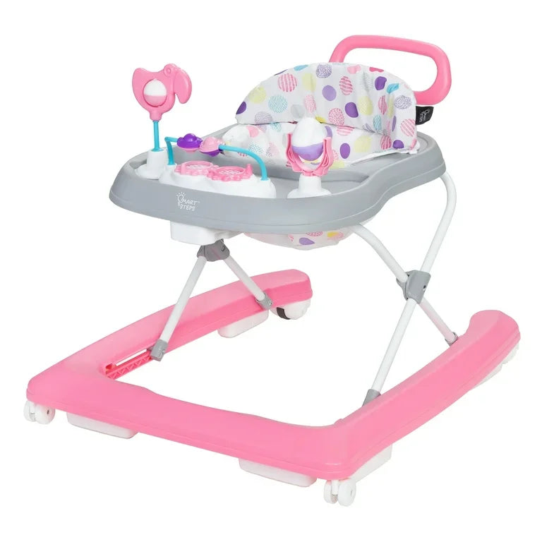 NEW Smart Steps Trend PLUS 2-in-1 Walker w/ Deluxe Toys - Orbits Pink