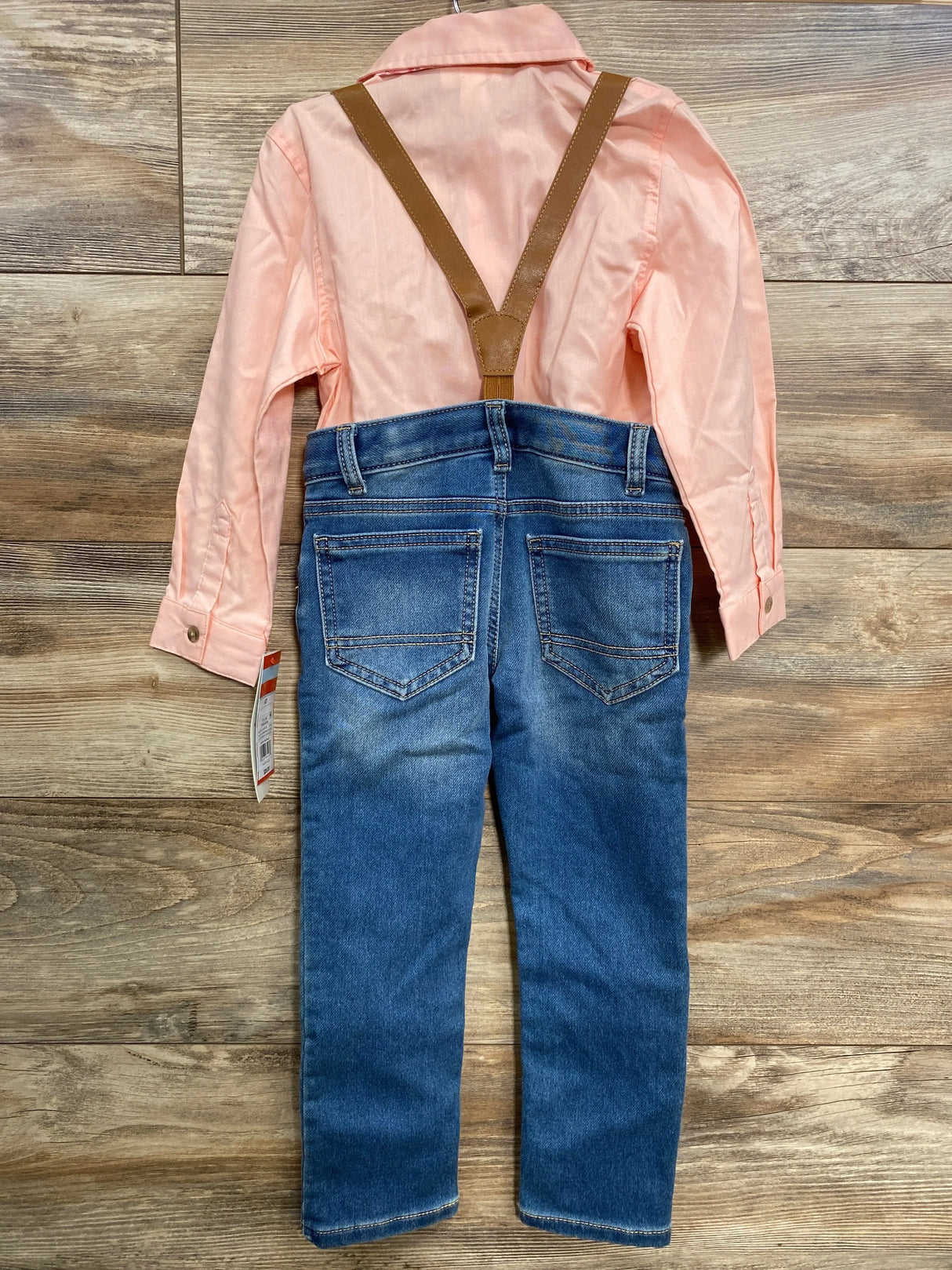 NEW Cat & Jack 4pc Suspender Set Pink sz 4T - Me n Mommy To Be