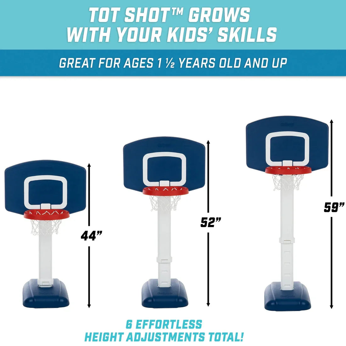 NEW GoSports Tot Shot Modern Basketball Hoop