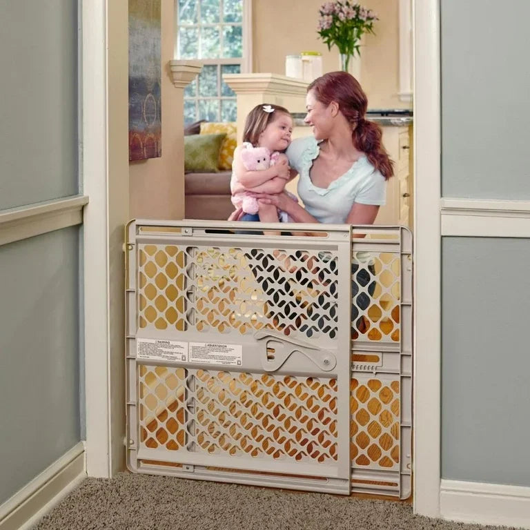 NEW Toddleroo by North States Supergate Ergo Safety Gate, Sand 28''-42''