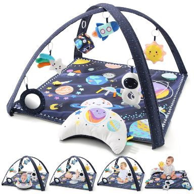 The Peanutshell Space 7-in-1 Activity Play Gym & Play Mat