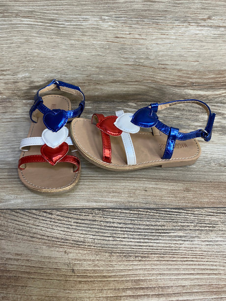 Maggie & Zoe USA Hearts Sandals sz 9c - Me n Mommy To Be