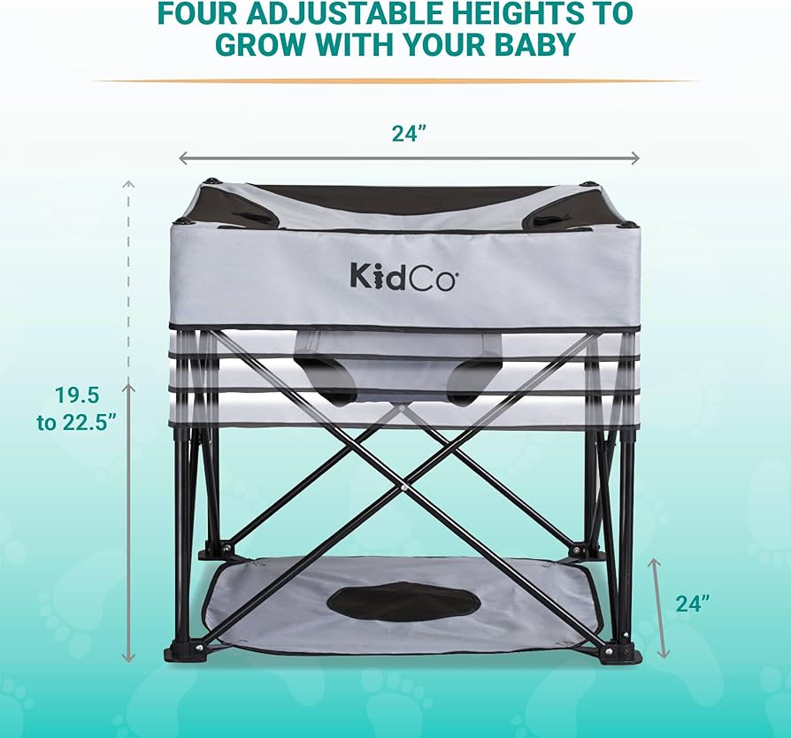 NEW KidCo - GoPod Adjustable Height Travel Activity Seat - Midnight