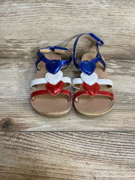 Maggie & Zoe USA Hearts Sandals sz 9c - Me n Mommy To Be