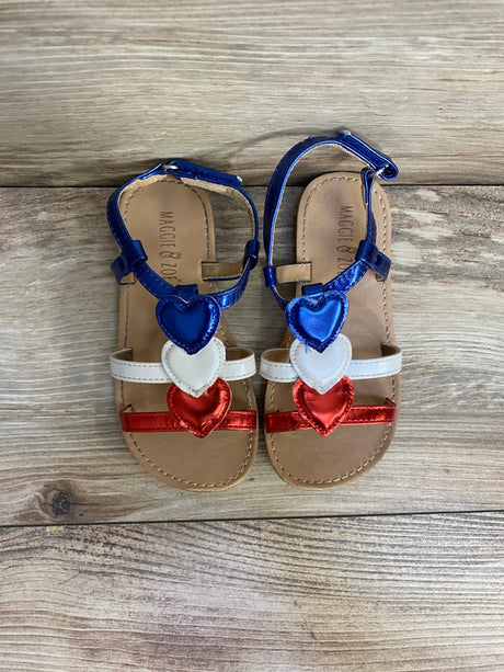 Maggie & Zoe USA Hearts Sandals sz 9c - Me n Mommy To Be