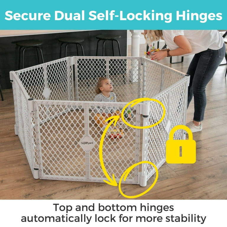 North States Superyard 6 Panel Gate