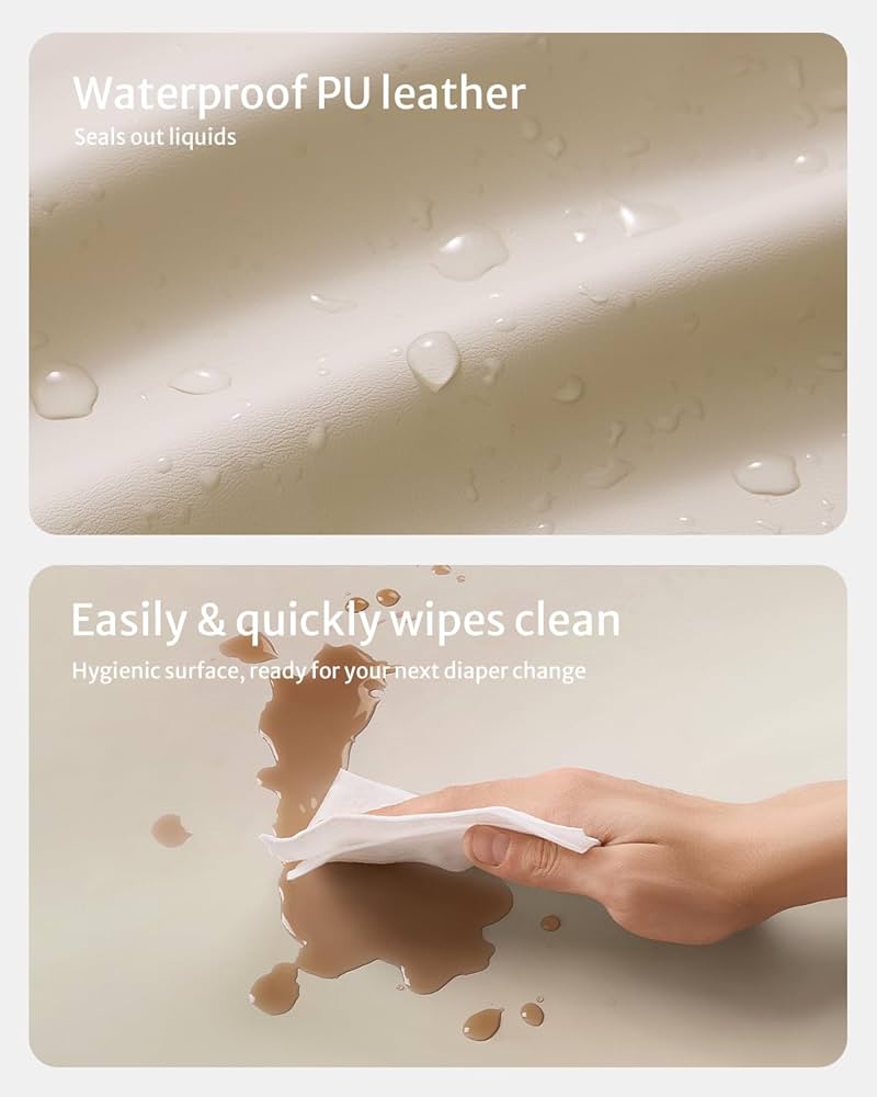 NEW Blissful Diary Baby Changing Pad - Beige Brown