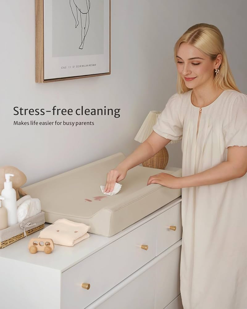 NEW Blissful Diary Baby Changing Pad - Beige Brown