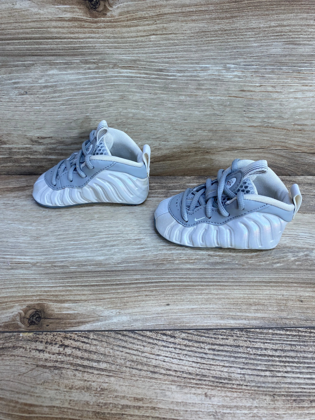 Nike Little Posite One Crib 'Light Solar Flare Heather' Sneakers sz 3c - Me n Mommy To Be