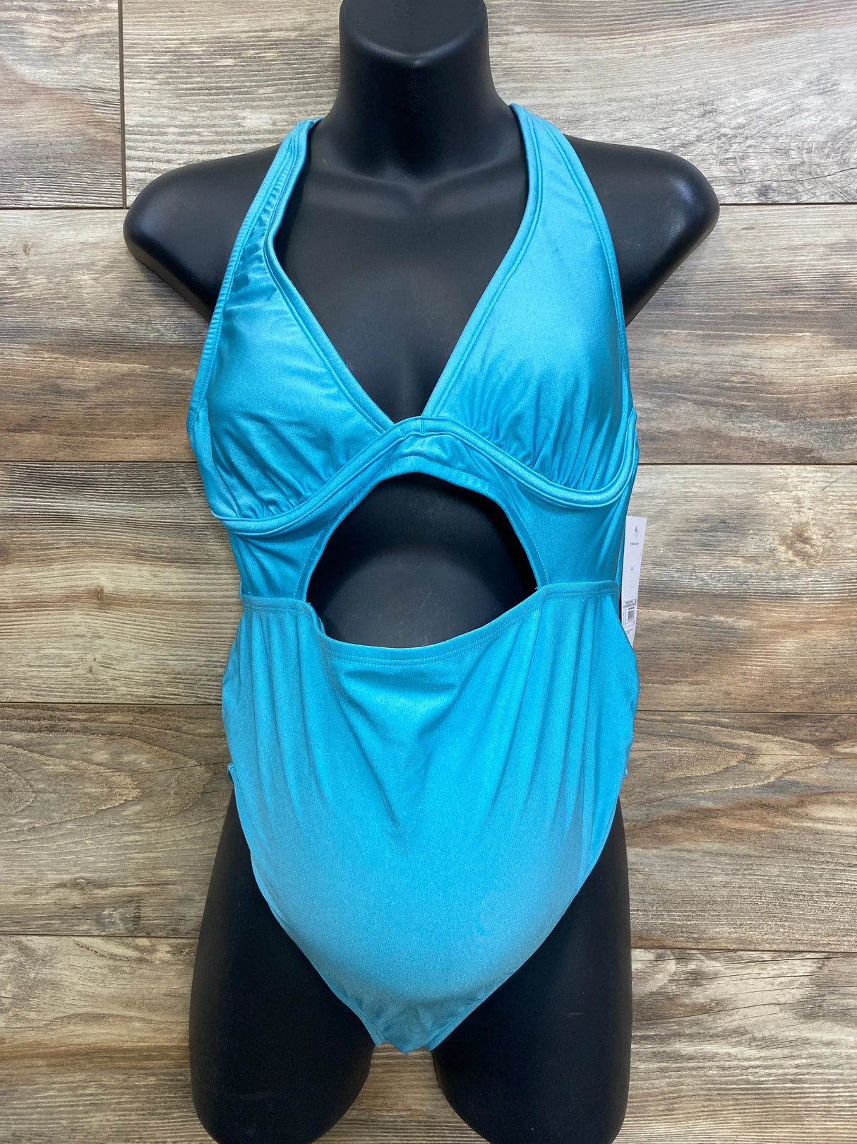 NEW Isabel Maternity 1pc Cutout Swimsuit Blue sz Medium - Me n Mommy To Be