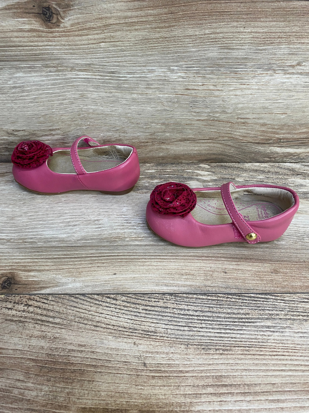 Pediped Mary Jane Pink Shoes sz 6-6.5c - Me n Mommy To Be