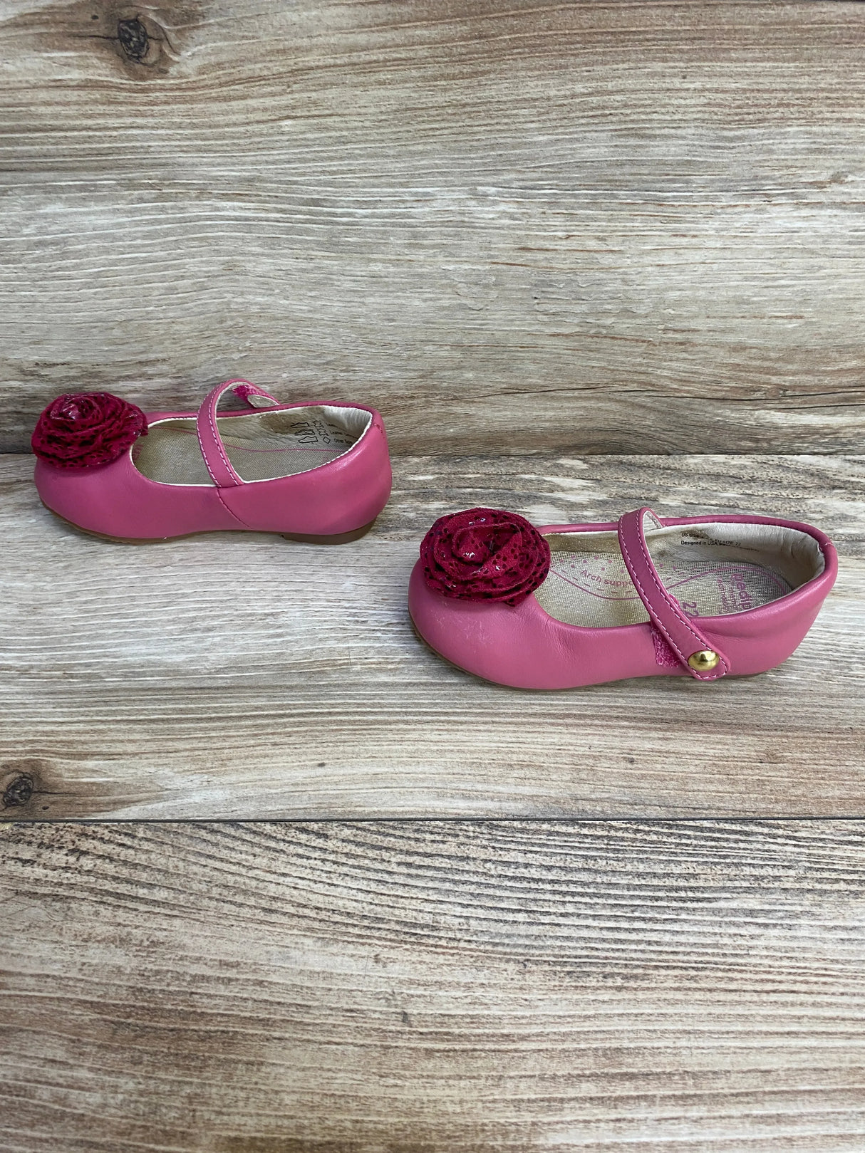 Pediped Mary Jane Pink Shoes sz 6-6.5c - Me n Mommy To Be