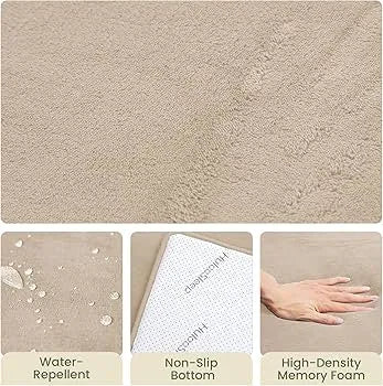 NEW HulooSleep Elasti-Foam Play Mat, Beige 50in x 50in