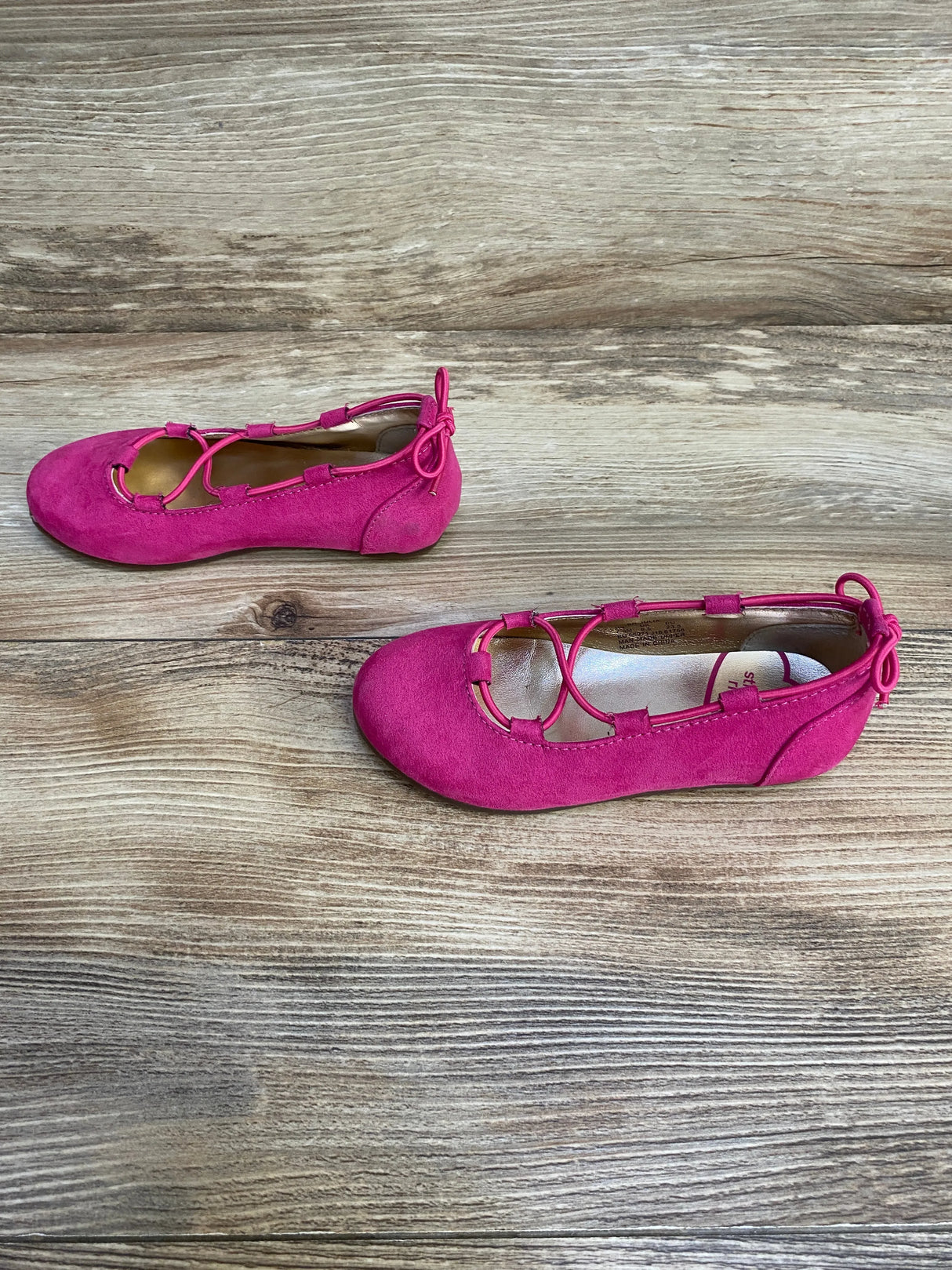 Stride Rite Julia Pink Velour Ballet Flat sz 7.5c - Me n Mommy To Be