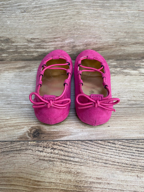 Stride Rite Julia Pink Velour Ballet Flat sz 7.5c - Me n Mommy To Be